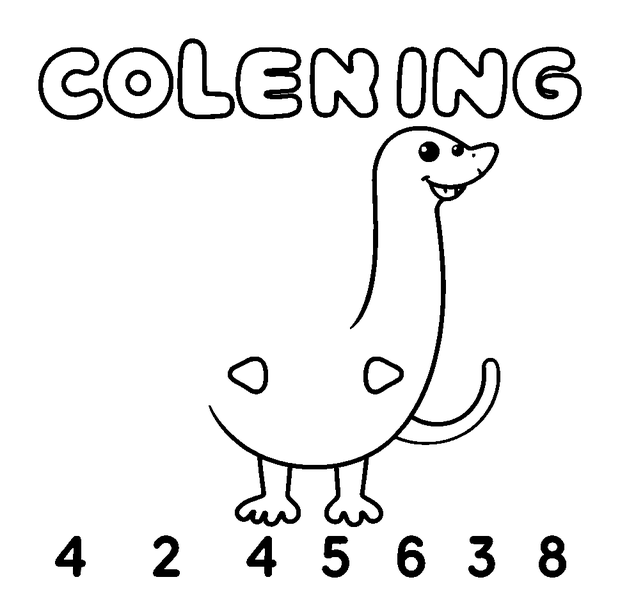 Counting Frame colouring page — free printable for kids