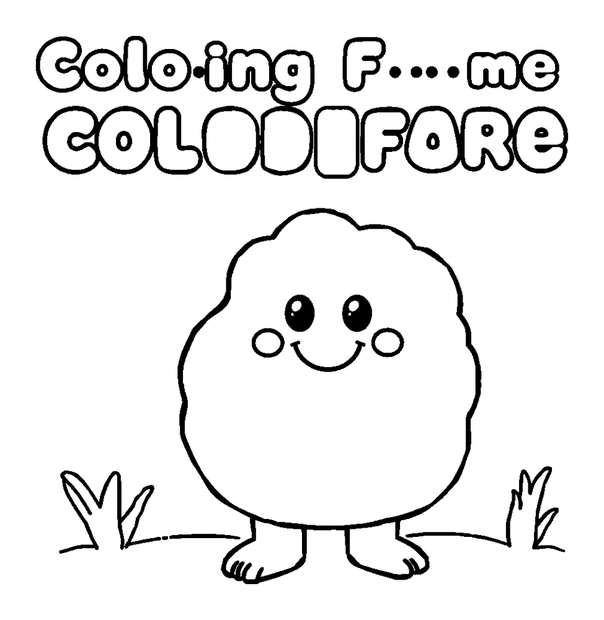 Counting Frame colouring page — free printable for toddlers