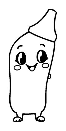 Crayon Colouring Page (Kids, Standard)
