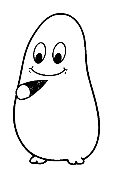 Fountain Pen colouring page — free printable for toddlers