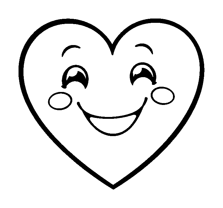 Heart Shape colouring page — free printable for toddlers