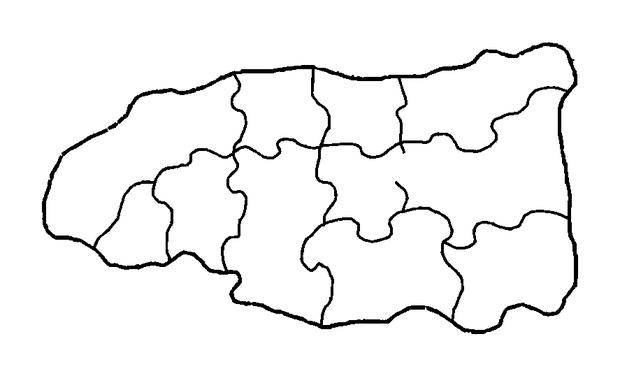 Jigsaw Map colouring page — free printable for kids