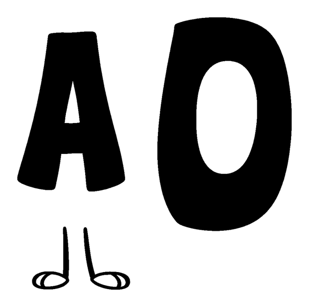 Letter A colouring page — free printable for kids