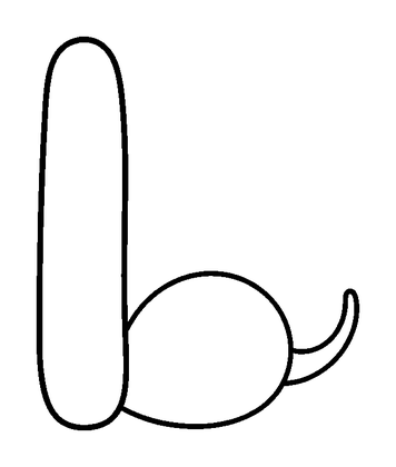 Letter I Colouring Page (Toddler, Bold & Easy)