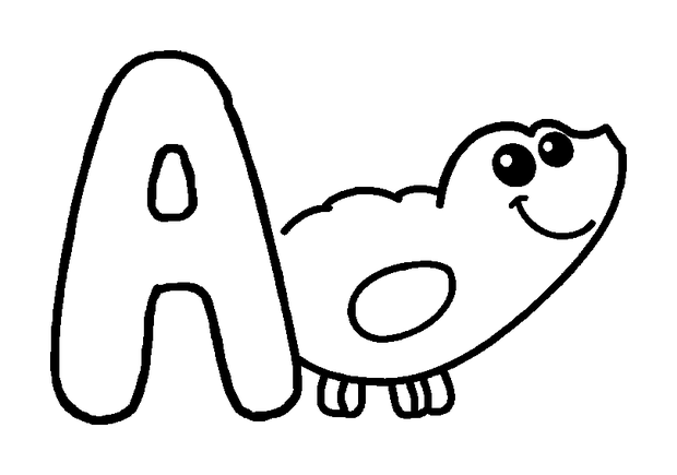 Letter Tracing Path colouring page — free printable for kids