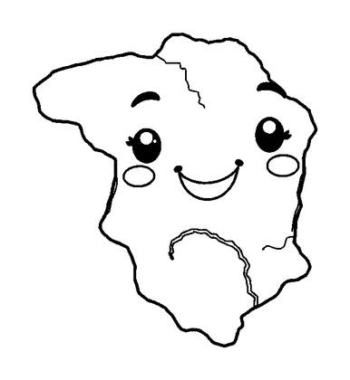 Map Colouring Page (Kids, Standard)