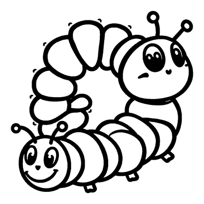 Number Caterpillar Colouring Page (Kids, Standard)