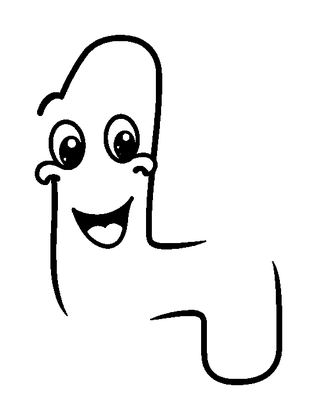 Number Four Colouring Page (Kids, Bold & Easy)