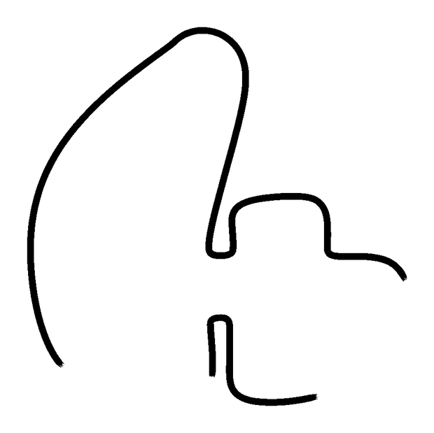 Number Four colouring page — free printable for toddlers