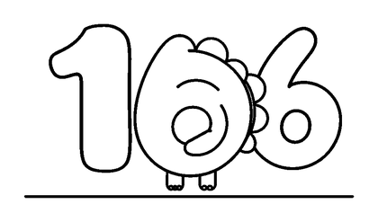 Number Line Colouring Page (Kids, Bold & Easy)
