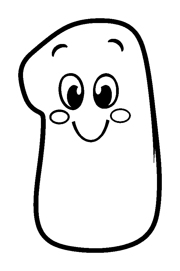 Number One colouring page — free printable for kids