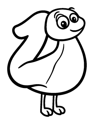 Number Two Colouring Page (Kids, Bold & Easy)