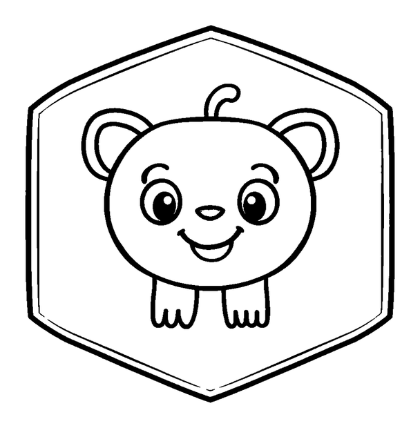 Octagon Shape colouring page — free printable for kids