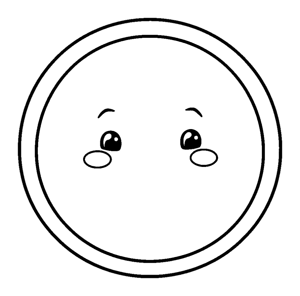 Oval Shape colouring page — free printable for kids