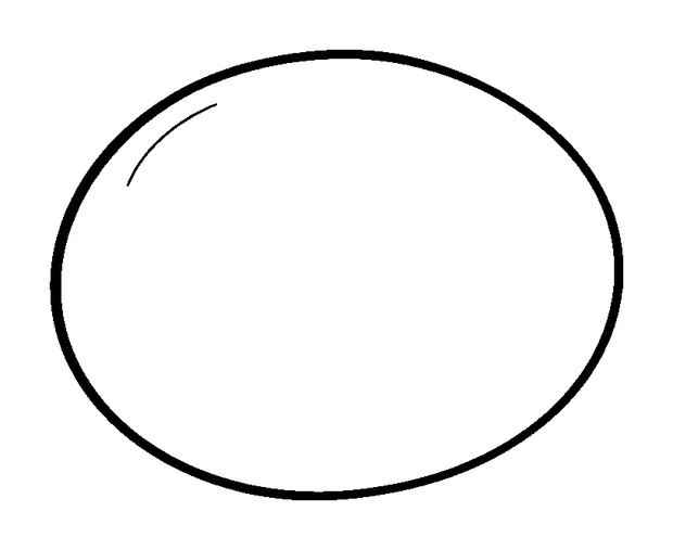 Oval Shape colouring page — free printable for kids