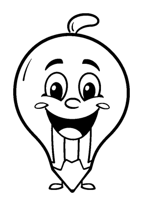 Pencil Colouring Page (Kids, Bold & Easy)
