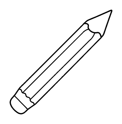 Pencil Colouring Page (Kids, Standard)