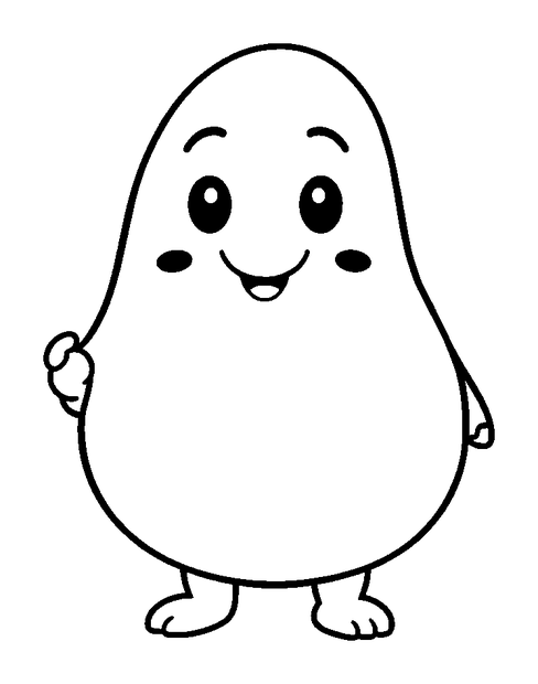 Pencil colouring page — free printable for toddlers
