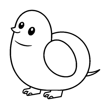 Picture Dictionary Colouring Page (Kids, Bold & Easy)