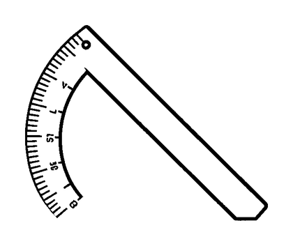 Protractor Colouring Page (Kids, Bold & Easy)