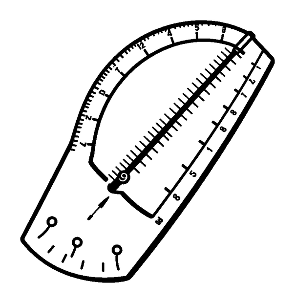 Protractor colouring page — free printable for kids