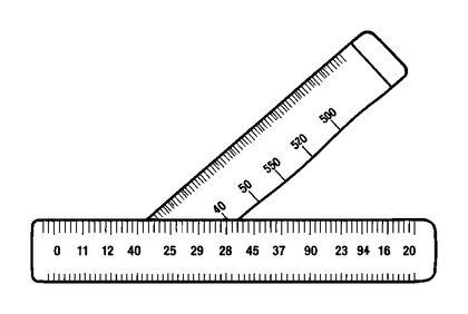 Protractor Colouring Page (Toddler, Bold & Easy)
