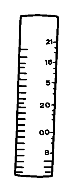 Ruler colouring page — free printable for kids