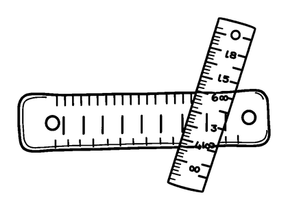 Ruler Colouring Page (Kids, Standard)