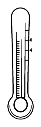 Thermometer Scale Colouring Page (Kids, Bold & Easy)