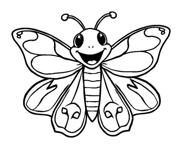 Atlas Moth colouring page — free printable for kids