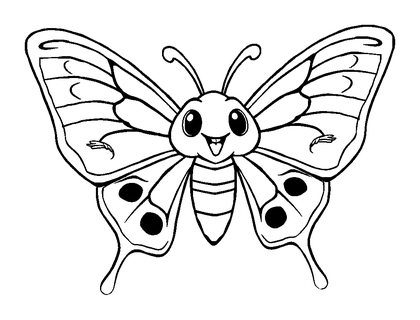 Atlas Moth Colouring Page (Kids, Standard)