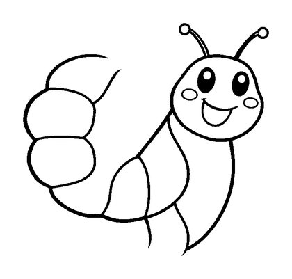 Chrysalis Colouring Page (Kids, Standard)