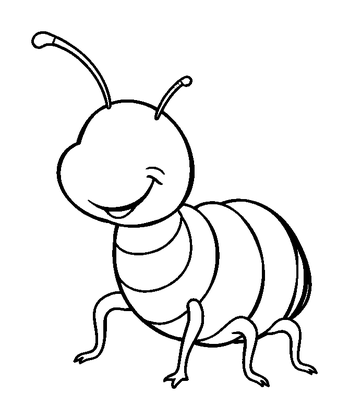 Earwig Colouring Page (Kids, Standard)