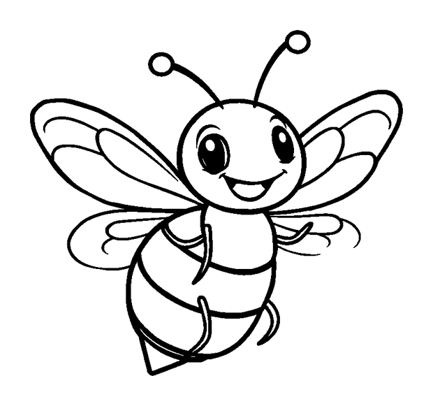 Firefly colouring page — free printable for kids