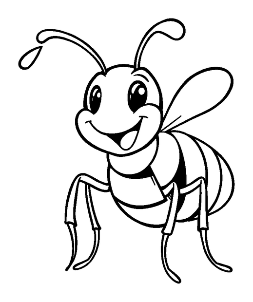 Gall Wasp colouring page — free printable for kids