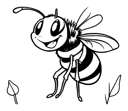 Gall Wasp Colouring Page (Kids, Standard)