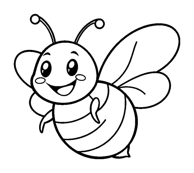 Happy Firefly Glowing colouring page — free printable for kids