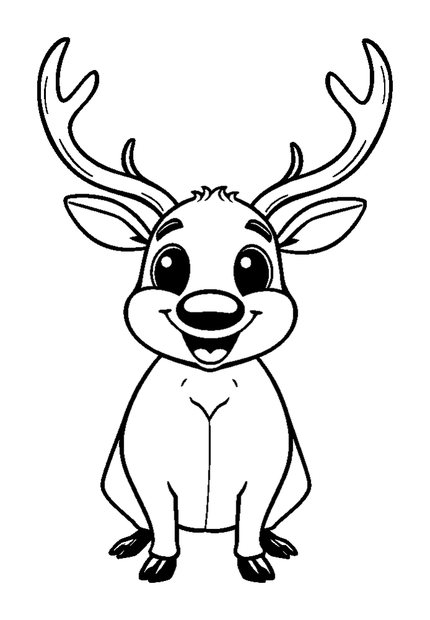 Happy Stag Beetle Antlers colouring page — free printable for kids