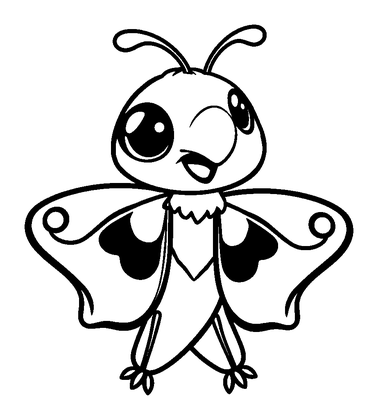 Hawk Moth Colouring Page (Kids, Standard)