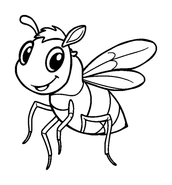 Horsefly colouring page — free printable for kids