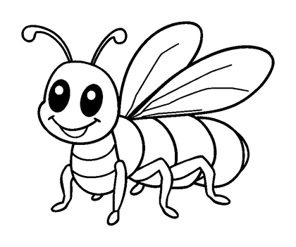 Lacewing Colouring Page (Kids, Bold & Easy)