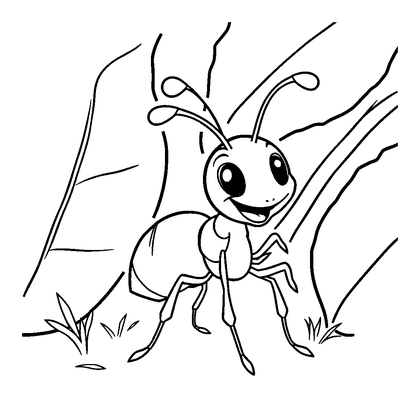 Leafcutter Ant Colouring Page (Kids, Standard)