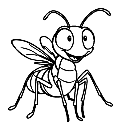 Locust Colouring Page (Kids, Standard)
