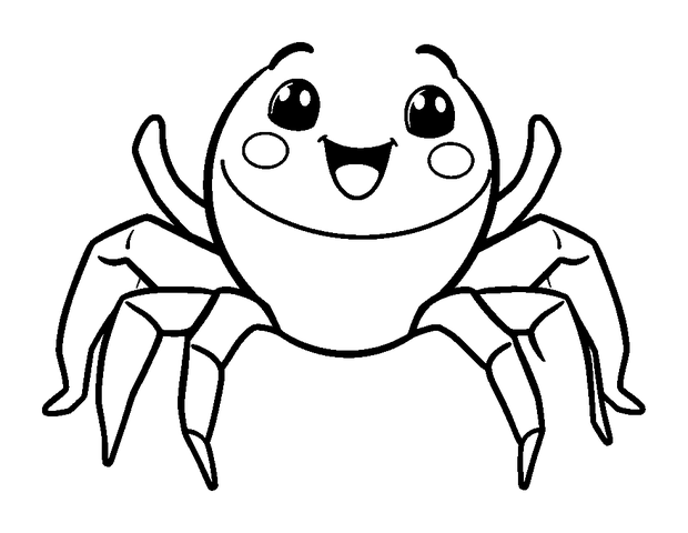 Money Spider colouring page — free printable for kids