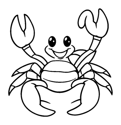 Scorpion Colouring Page (Toddler, Bold & Easy)