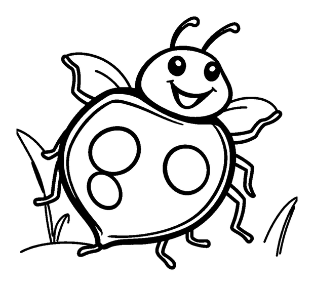 Shield Bug colouring page — free printable for kids