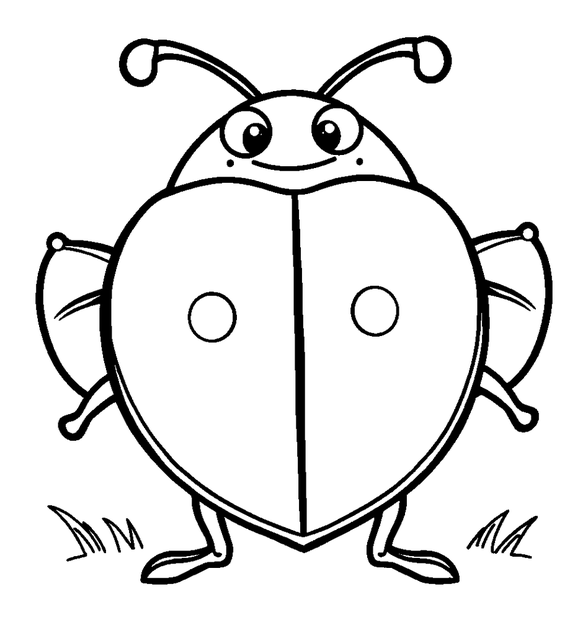Shield Bug colouring page — free printable for toddlers