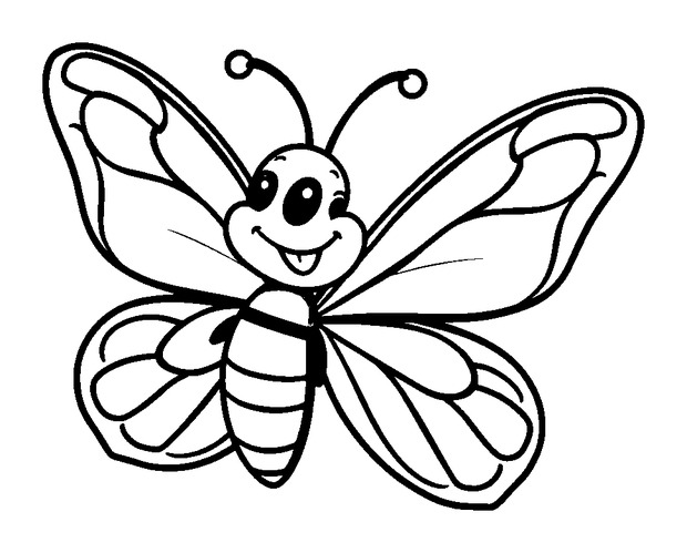 Skipper Butterfly colouring page — free printable for kids