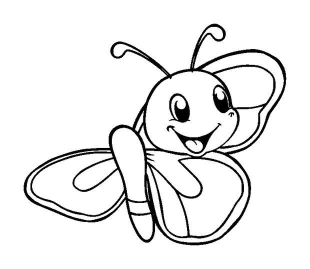 Skipper Butterfly colouring page — free printable for kids