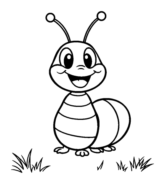 Springtail colouring page — free printable for kids